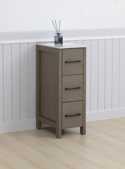 12" Bathroom Cabinet 3 Drawer Side Storage Organizer - HomeBeyond