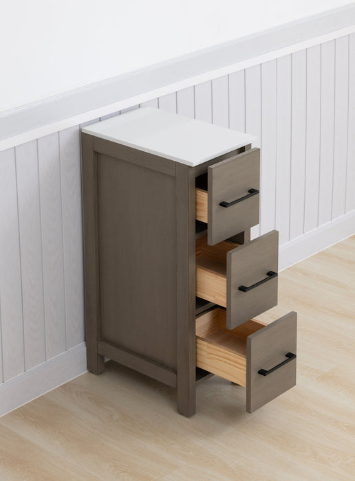 12" Bathroom Cabinet 3 Drawer Side Storage Organizer - HomeBeyond