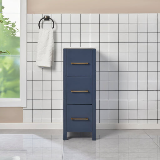 12" Bathroom Cabinet 3 Drawer Side Storage Organizer - HomeBeyond