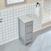 12" Bathroom Cabinet 3 Drawer Side Storage Organizer - HomeBeyond