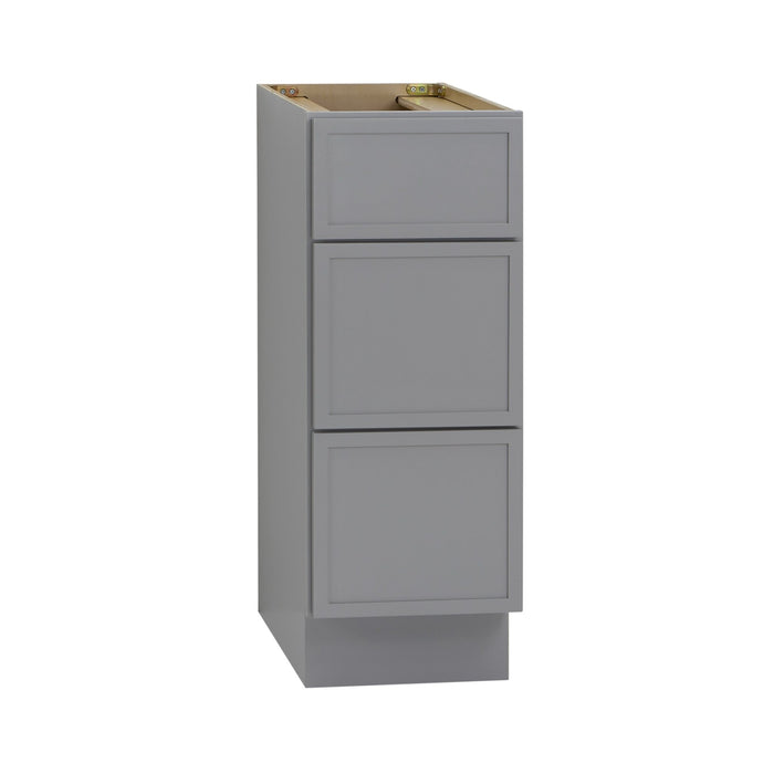 12" Birch Plywood Freestanding Single Base 3 Drawers Storage Cabinet - HomeBeyond