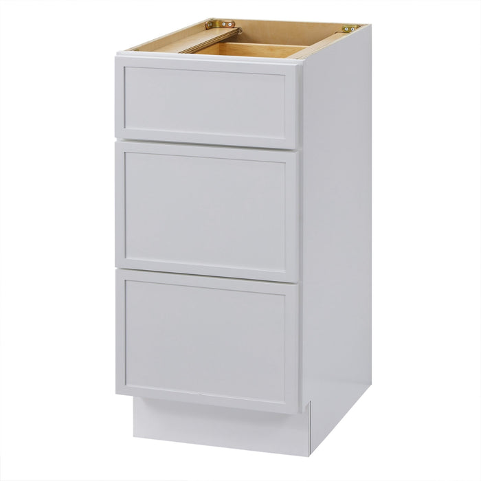 15" Birch Plywood Freestanding Single Base 3 Drawers Storage Cabinet - HomeBeyond
