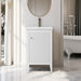 20" Single Sink Freestanding Bathroom Vanity with White Ceramic Top - HomeBeyond