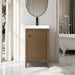 20" Single Sink Freestanding Bathroom Vanity with White Ceramic Top - HomeBeyond