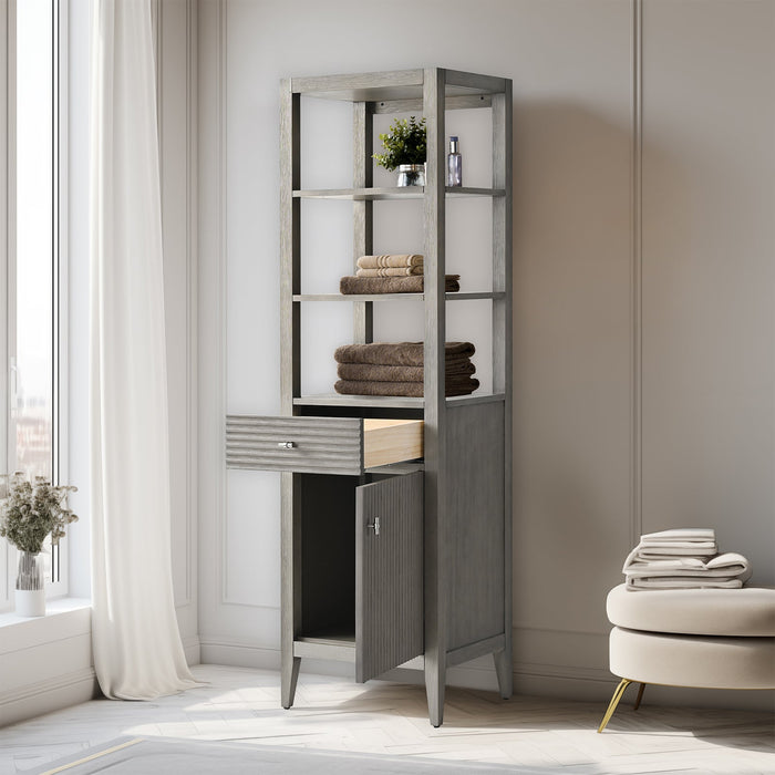 21 in. W x 17 in. D x 72 in. H Freestanding Cabinet for Bathroom and Living Room - HomeBeyond