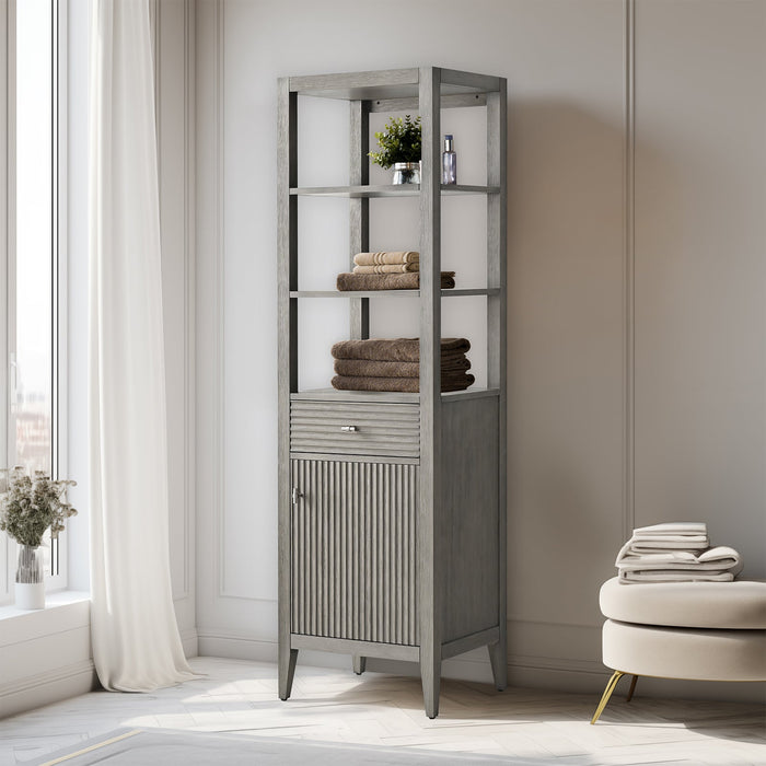 21 in. W x 17 in. D x 72 in. H Freestanding Cabinet for Bathroom and Living Room - HomeBeyond