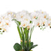 23.62" H Artificial Orchid Arrangement in Gold - plated Ceramics Vase - HomeBeyond