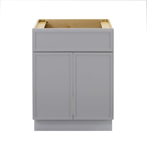 24" Birch Plywood Freestanding Single Base Storage Cabinet with Soft Close Door - HomeBeyond
