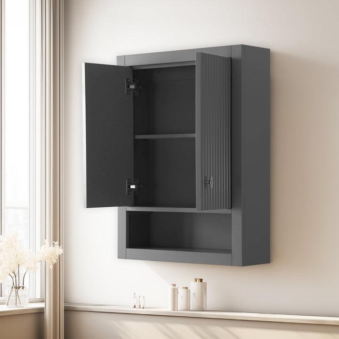 24 in. W x 8 in. D x 33 in. H Bathroom Storage Wall Cabinet - HomeBeyond