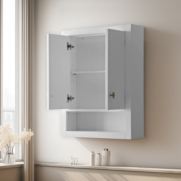 24 in. W x 8 in. D x 33 in. H Bathroom Storage Wall Cabinet - HomeBeyond