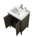 24" Single Sink Bathroom Vanity Cabinet with Ceramic Top - HomeBeyond