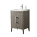 24" Single Sink Bathroom Vanity Cabinet with Ceramic Top - HomeBeyond