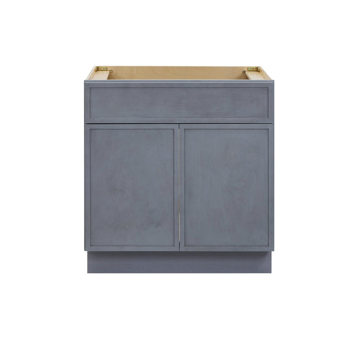 30" Birch Plywood Freestanding Single Base Storage Cabinet with Soft Close Door - HomeBeyond