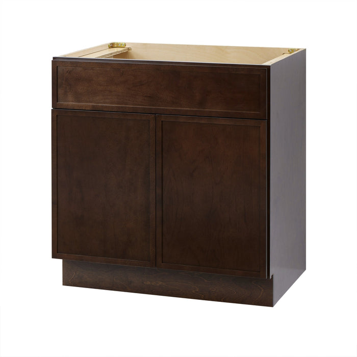 30" Birch Plywood Freestanding Single Base Storage Cabinet with Soft Close Door - HomeBeyond