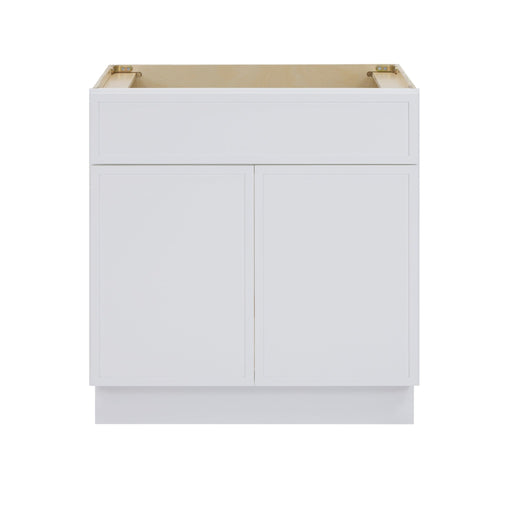 30" Birch Plywood Freestanding Single Base Storage Cabinet with Soft Close Door - HomeBeyond