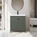 30" Single Sink Freestanding Bathroom Vanity with White Ceramic Top - HomeBeyond