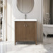 30" Single Sink Freestanding Bathroom Vanity with White Ceramic Top - HomeBeyond