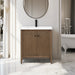 30" Single Sink Freestanding Bathroom Vanity with White Ceramic Top - HomeBeyond