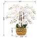 35.43" H Gold - plated Phalaenopsis Orchid Floral Arrangement in Pot - HomeBeyond