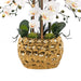 35.43" H Gold - plated Phalaenopsis Orchid Floral Arrangement in Pot - HomeBeyond