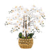 35.43" H Gold - plated Phalaenopsis Orchid Floral Arrangement in Pot - HomeBeyond