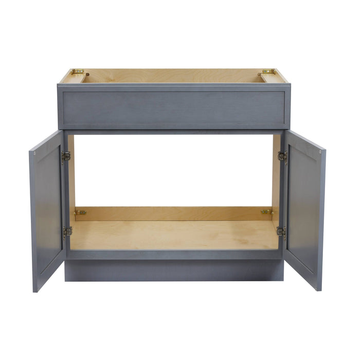 36" Birch Plywood Freestanding Single Base Storage Cabinet - HomeBeyond