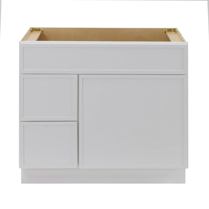 36" Birch Plywood Freestanding Single Base Storage Cabinet - HomeBeyond