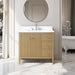 36" Single Sink Freestanding Bathroom Vanity with Engineered Marble Top - HomeBeyond