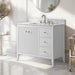 36" Single Sink Freestanding Bathroom Vanity with Engineered Marble Top - HomeBeyond