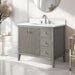 36" Single Sink Freestanding Bathroom Vanity with Engineered Marble Top - HomeBeyond