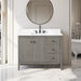 42" Single Sink Freestanding Bathroom Vanity with Engineered Marble Top - HomeBeyond