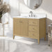 42" Single Sink Freestanding Bathroom Vanity with Engineered Marble Top - HomeBeyond