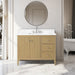 42" Single Sink Freestanding Bathroom Vanity with Engineered Marble Top - HomeBeyond