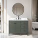 42" Single Sink Freestanding Bathroom Vanity with Engineered Marble Top - HomeBeyond