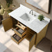 48" Single Sink Bathroom Vanity with Engineered Marble Top - HomeBeyond