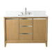 48" Single Sink Bathroom Vanity with Engineered Marble Top - HomeBeyond