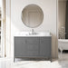 48" Single Sink Freestanding Bathroom Vanity with Engineered Marble Top - HomeBeyond