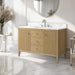 48" Single Sink Freestanding Bathroom Vanity with Engineered Marble Top - HomeBeyond