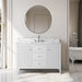 48" Single Sink Freestanding Bathroom Vanity with Engineered Marble Top - HomeBeyond