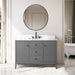 48" Single Sink Freestanding Bathroom Vanity with Engineered Marble Top - HomeBeyond