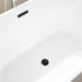 54" Freestanding White Acrylic Bathtub - HomeBeyond