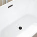 54" Freestanding White Acrylic Bathtub - HomeBeyond