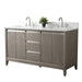 60" Double Sink Bathroom Vanity with Engineered Marble Top - HomeBeyond