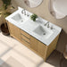 60" Double Sink Bathroom Vanity with Engineered Marble Top - HomeBeyond