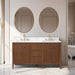 60" Double Sink Freestanding Bathroom Vanity with Engineered Marble Top - HomeBeyond