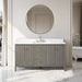 60" Single Sink Freestanding Bathroom Vanity with Engineered Marble Top - HomeBeyond