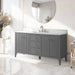 60" Single Sink Freestanding Bathroom Vanity with Engineered Marble Top - HomeBeyond