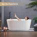 67" or 59" Freestanding Acrylic Bathtub - HomeBeyond