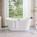 67" x 29" Freestanding Acrylic Bathtub - HomeBeyond