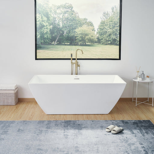 67" X 32" Acrylic Freestanding Bathtub - HomeBeyond